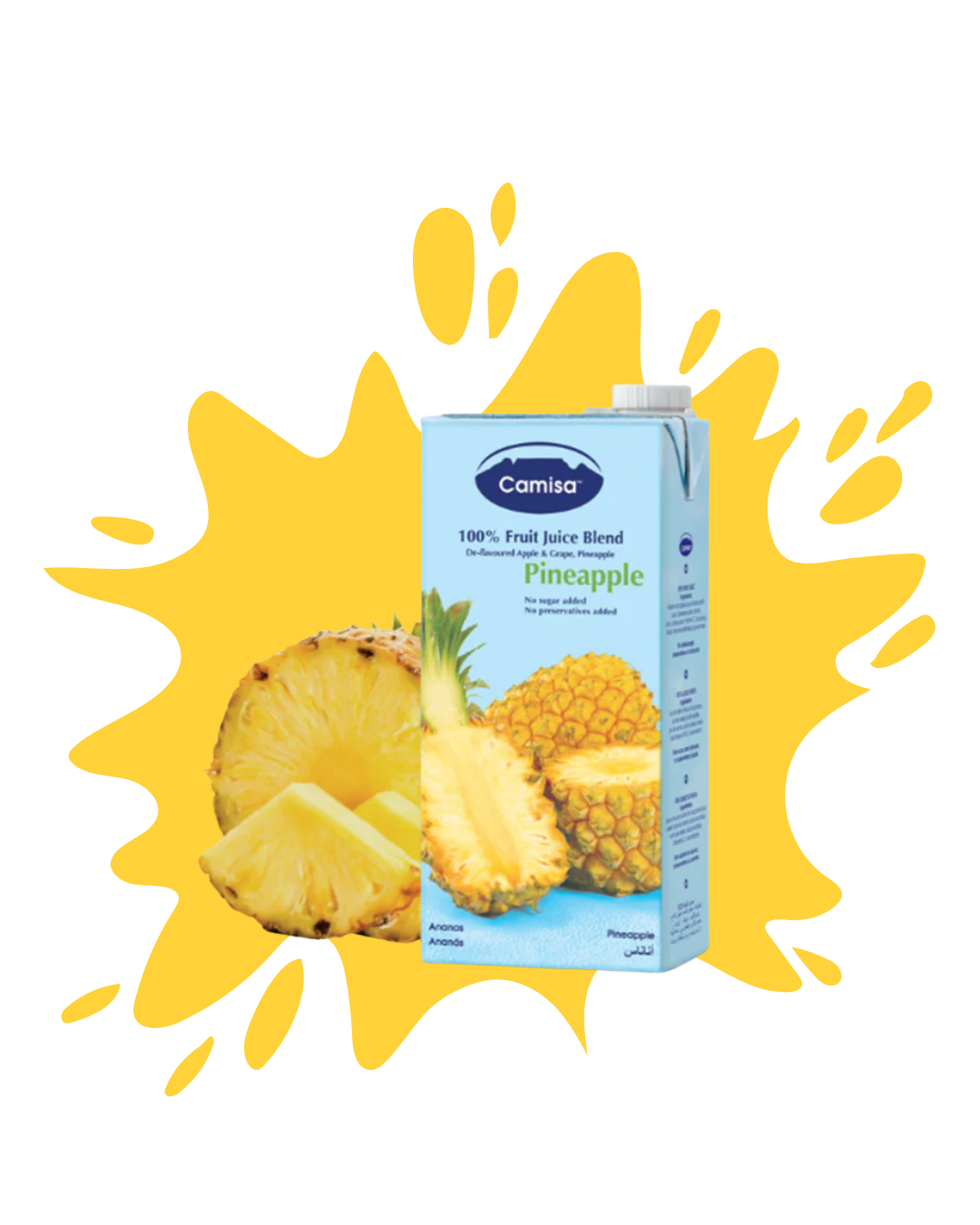 Jus d'Ananas 1L CAMISA - Sans Sucre Ajouté