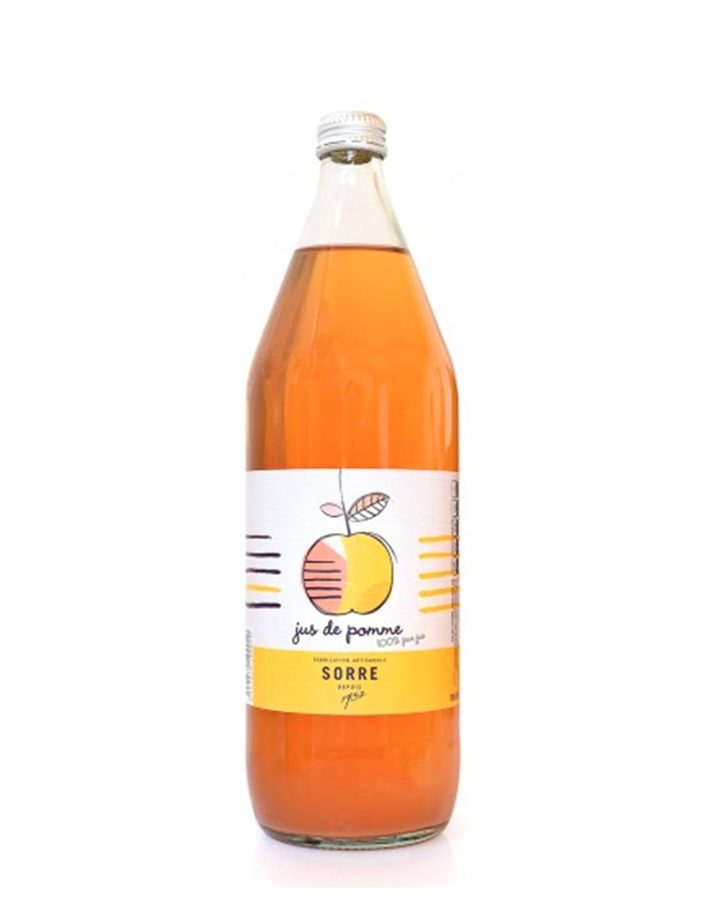 Jus de pomme artisanal bouteille 1 litre SORRE