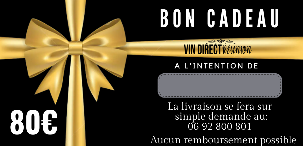 BON CADEAU 80 euros