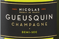 Champagne Nicolas Gueusquin Demi-Sec 1er Cru – Carton de 6 bouteilles