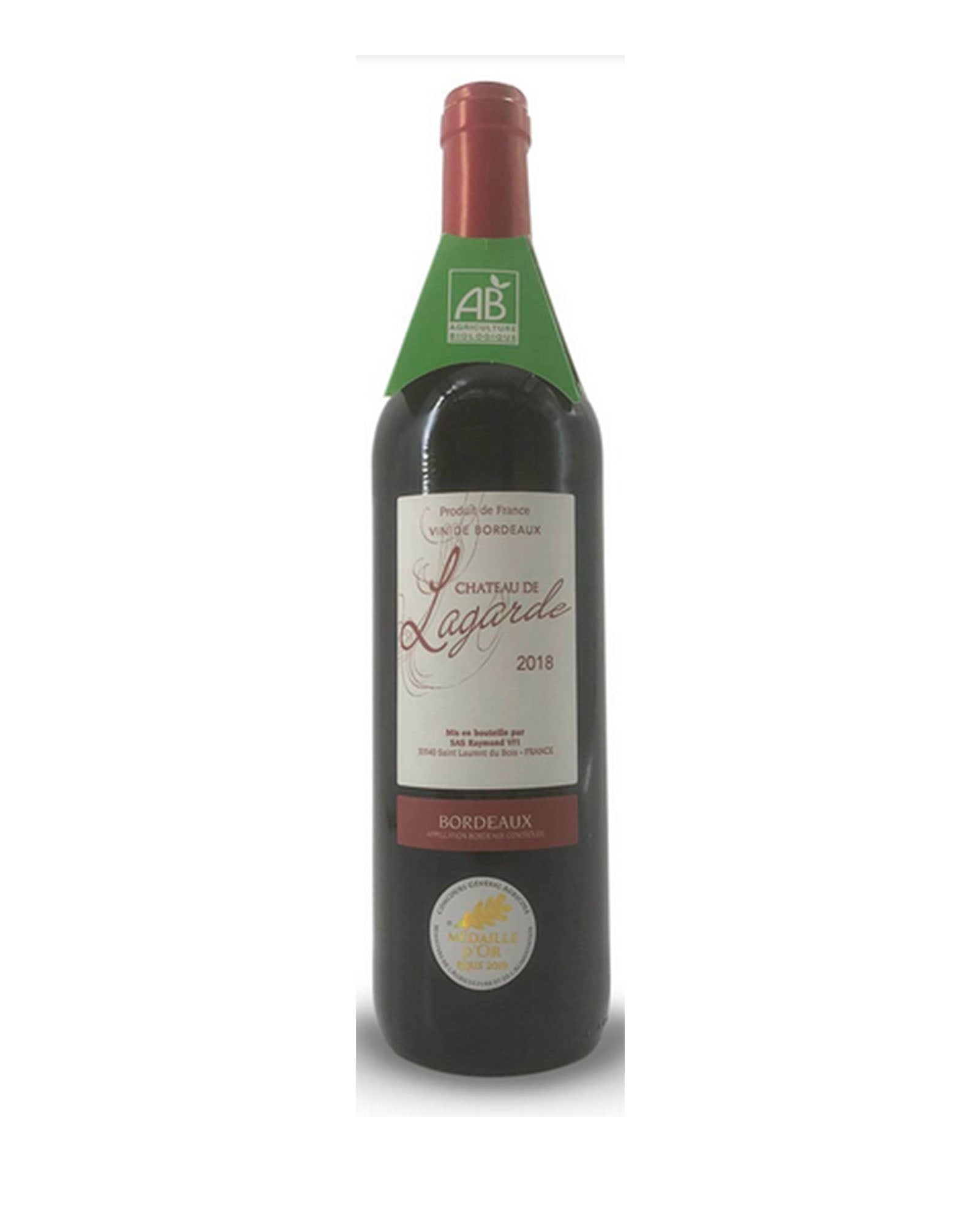 Bordeaux rouge Chateau de Lagarde 2020