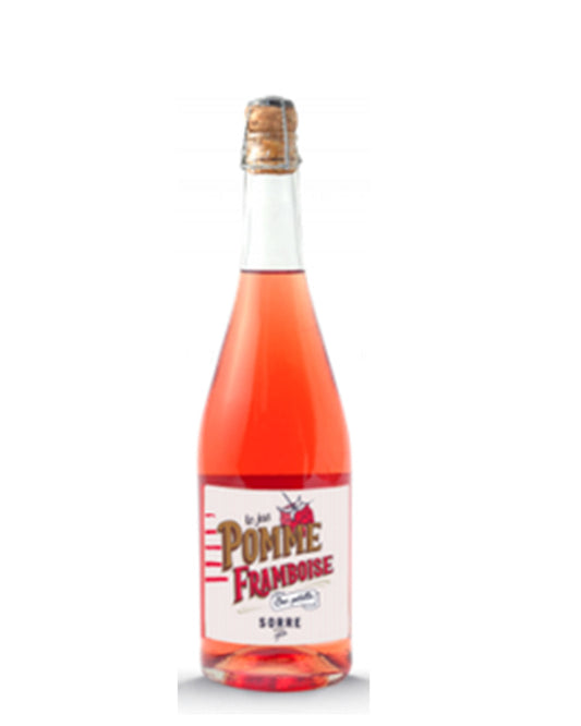 Jus de pomme framboise artisanal pétillant SORRE 75cl