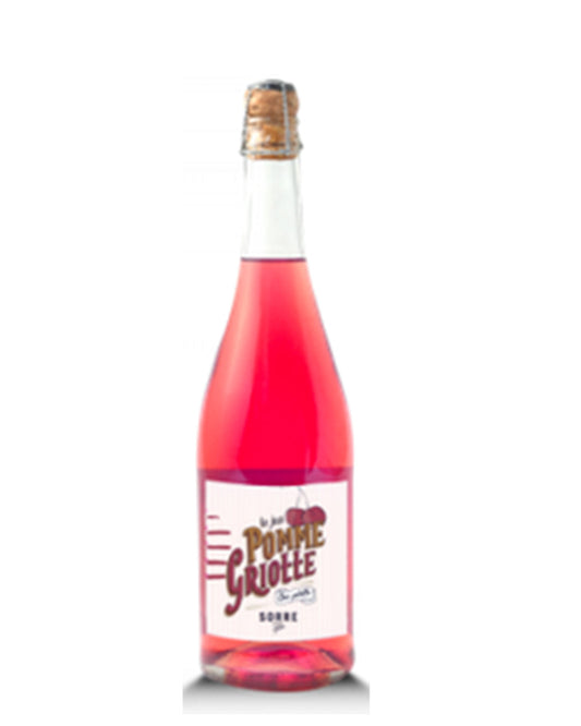Jus de pomme griotte artisanal pétillant SORRE 75cl