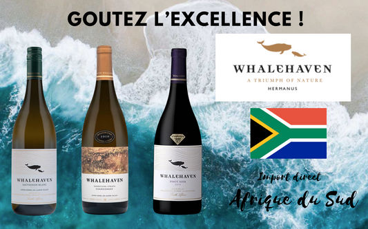 Coffret 3 bouteilles Découverte des vins Whalehaven Hermanus Afrique du Sud