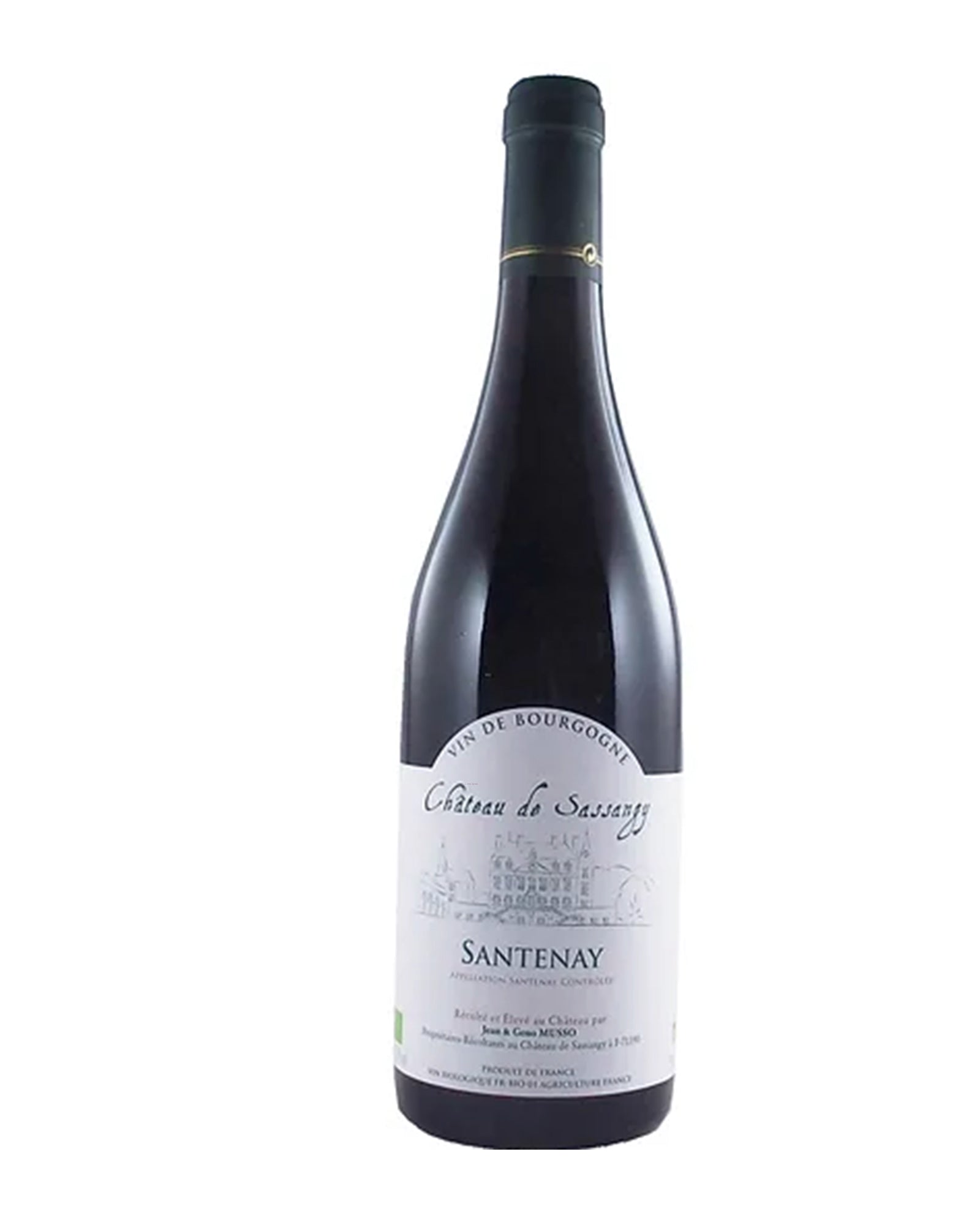 Santenay rouge chateau de Sassangy Bio 2019