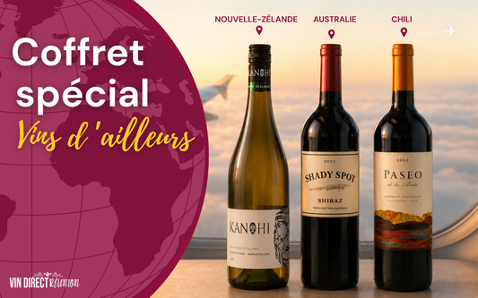 Lot de 3 bouteilles - Coffret cadeau Vins d'ailleurs