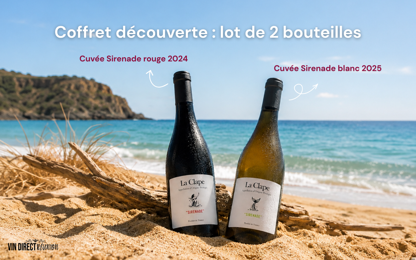 LOT DE 2 BOUTEILLES - LA CLAPE