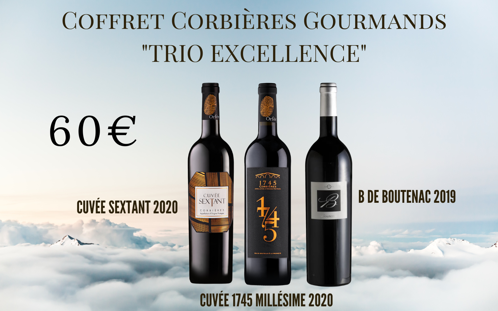 Lot de 3 Corbières rouges : L'Excellence du Languedoc