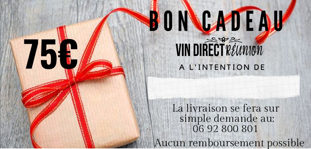 BON CADEAU 75 euros