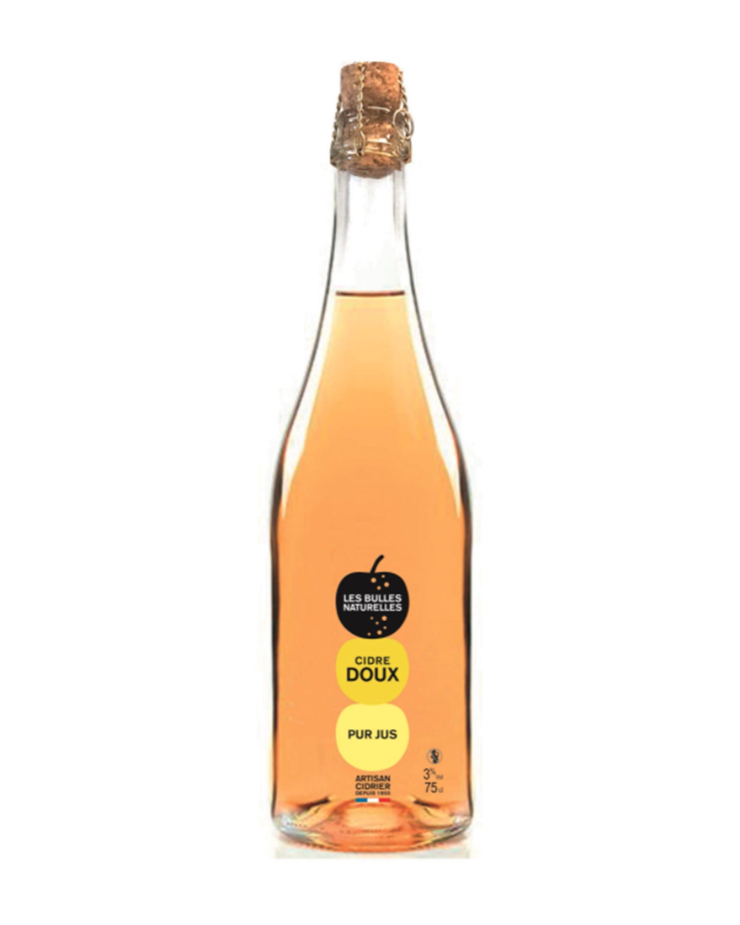 Cidre Doux Artisanal Le Brun – Bulles Naturelles 75cl
